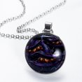 thumbnail image 2 of Witch Hat Glass Circular Pendant Necklace - Stylish Women's Jewelry, 2 of 5