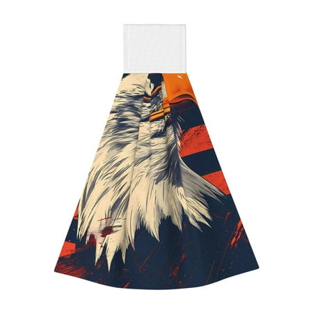 

Coaee American Bald Eagle A for Fast Absorbent Hanging Towels with Velcro for Kitchen Bathroom Laundryroom