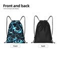 thumbnail image 4 of Bingfone Lightning Drawstrings Backpacks Bags for Men Women Gym Drawstrings Bag-Small, 4 of 8