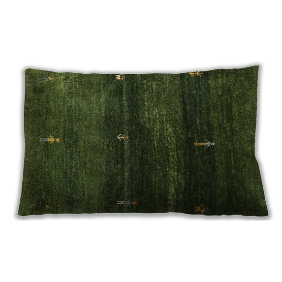 Ahgly Company Outdoor Rectangular Contemporary Lumbar Throw Pillow, 13 inch by 19 inch