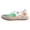 White, variant on Womens Slip On Sneakers Colorful Knit Upper Lightweight Non Slip Walking Shoes for Weekend Shopping Trips