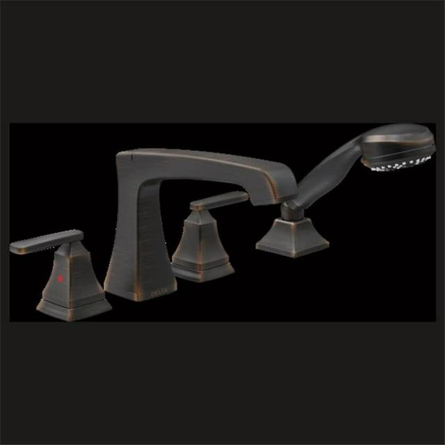 Delta T4764-RB Venetian Bronze Roman Tub Trim with Hand Shower