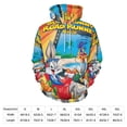 thumbnail image 2 of Looney Tunes Bugs Bunny Hoodie 3D Print Pullover Hooded Long Sleeve Sweatshirts Tops Blouse with Pocket for Mens Womens, 2 of 7