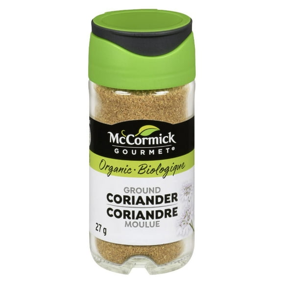 McCormick Gourmet, nouvelle bouteille, herbes et épices naturelles de première qualité, coriandre moulue biologique 27 g