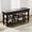 Black, variant on 40" Shoe Storage Bench with Leather Cushion, 2-Tier Wooden Shoe Rack Organizer for Entryway, Mudroom, or Hallway, White