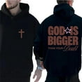 thumbnail image 5 of God Is Bigger Than Your Doubt Hoodie – Double Sided Christian Pullover, Faith Based Jesus Hoodie, Inspirational Religious Streetwear for Men and Women, 5 of 7