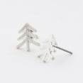 thumbnail image 4 of Howard's Stud Bud Tree Silver Stud Earrings for Women, 4 of 4