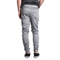 thumbnail image 3 of Victorious Men's Scrunch Stacked Biker Twill Jogger Pants JG882 - Dark Gray - 2X-Large, 3 of 6