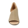 thumbnail image 6 of Journee Womens Aretha Back Heel Zip Peep Toe Wedge Sandals, Widths Available, 6 of 9
