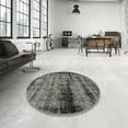 thumbnail image 3 of Ahgly Company Indoor Rectangle Abstract Gunmetal Gray Persian Area Rugs, 8' x 10', 3 of 6