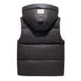thumbnail image 5 of FEOYA Boys Vest Girls Winter Puffer Vest Zip Up Sleeveless Down Jacket Toddler Warm Outerwear Solid Color Spring Waistcoat 6-7 Years Dark Brown, 5 of 6