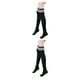 thumbnail image 3 of Minnieouse Calcetín largo Sexy sobre la rodilla medias estilo preppy japonés Lolita señoras niñas calentadores de piernas Leggings negro Raya blanca negra 2Conjunto, 3 of 6