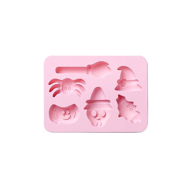 Faithtur Halloween Silicone Cookies Mold, Non-stick Baking Tool for Jellies