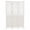 White, variant on Giantex 67in 3 Panel Wooden Room Divider Privacy Screen with Cutout and Louver Brown