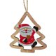 thumbnail image 4 of Colgante de madera para Navidad, Papá Noel, decoración navideña para el hogar, adornos colgantes para árbol de Navidad, Año Nuevo 2025, 4 of 5