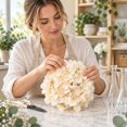 thumbnail image 4 of Clearance Under $1 Artificial Hydrangea Heads, Dense Realistic Flower Heads for DIY Arrangements, Beige, 4 of 6