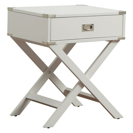 Rochester Leg Table - Weston Home Modern End Table with X based Table Legs, Multiple End Table Finishes