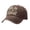2-Coffee, variant on Washed Cotton Baseball Cap with IDK IDC & IDGAF print,Adjustable Vintage Distressed Dad Hat,Curved Brim Casual Trucker Cap for Daily Wear Outdoor Weekend Street Outfit for Men Women