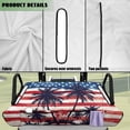 thumbnail image 6 of Yuyamidu Palm Tree Golf Cart Seat Cover American Flag Travel Sports Golf Cart Covers for 2-Person Seats Soft Golf Cart Rear Seat Cover with Pockets 4th of July Golf Cart Accessories, 6 of 7