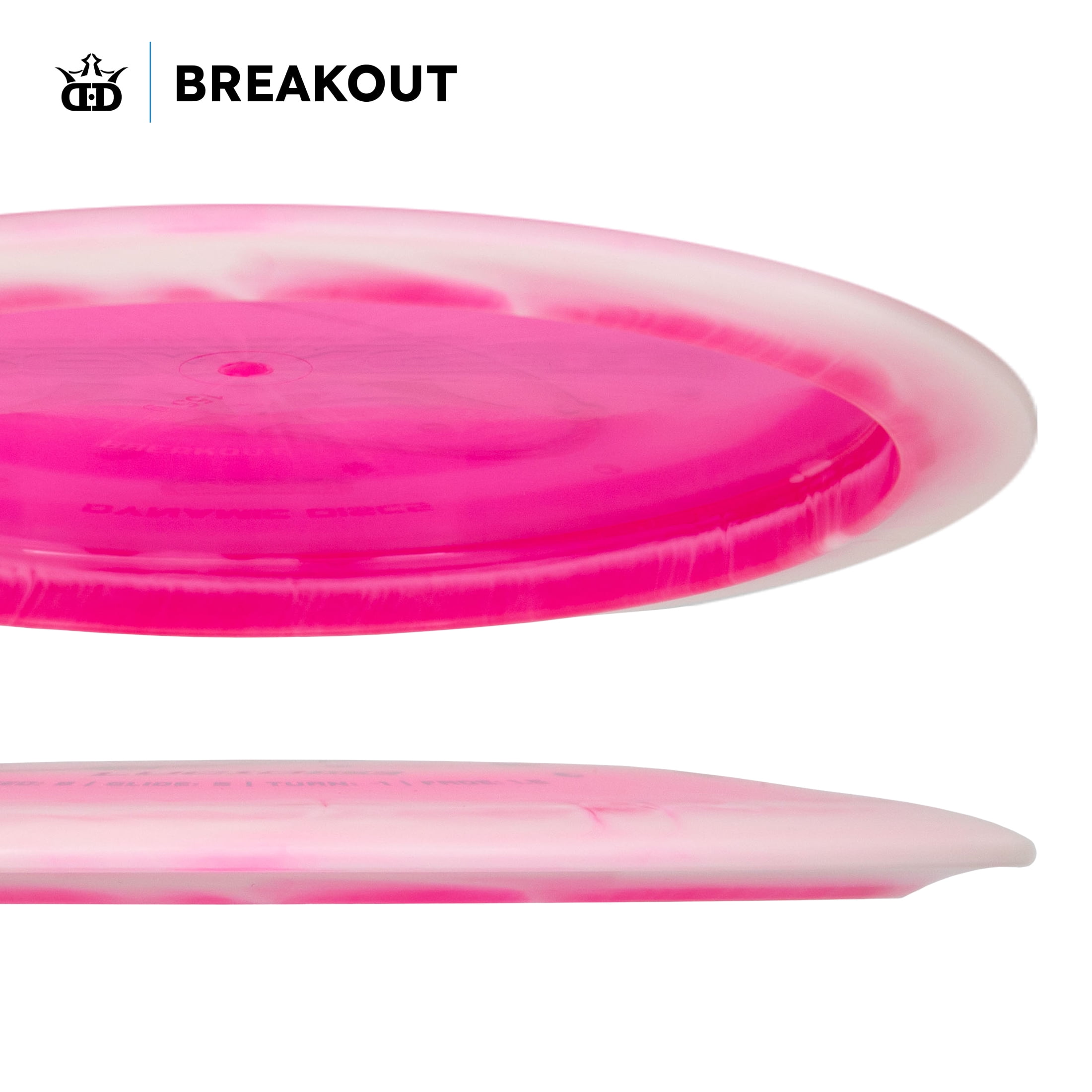 Dynamic Discs Lucid Ice Orbit Breakout Disc Golf Fairway Driver-Pink - Material Plastic