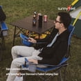 thumbnail image 4 of Sunnyfeel XXL Oversized Camping Chair Heavy Duty 500 LBS Ideal for Tall People Above 6'4 (Blue), 4 of 8