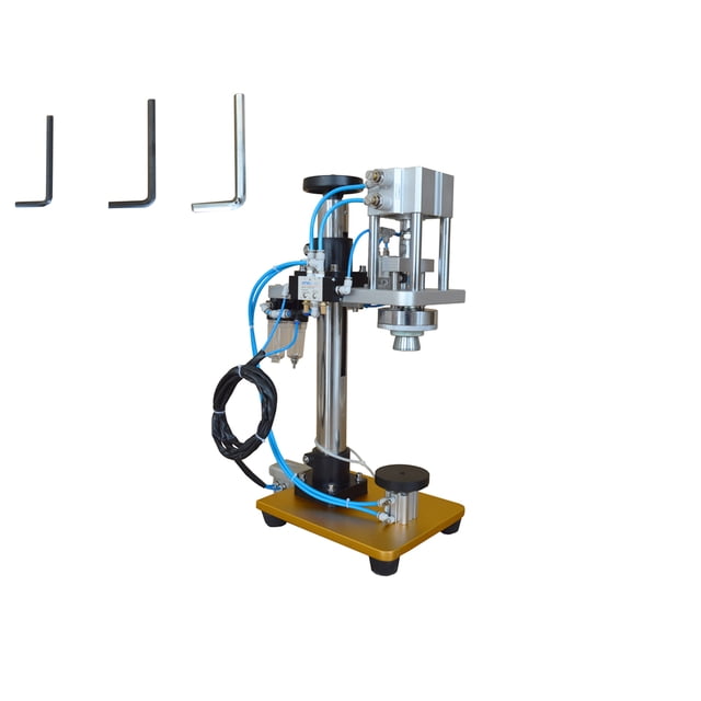 INTBUYING Machine à Serrer les Parfums Pneumatique Couvercle de Couvercle de Serrure