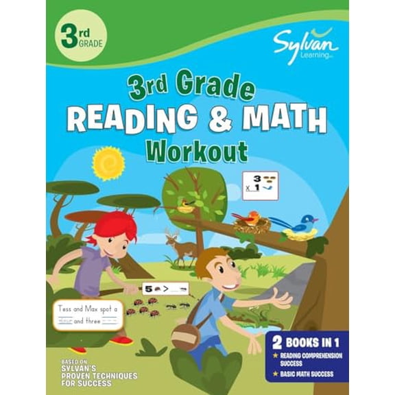 Pre-Owned 3rd Grade Reading & Math Workout: Activities, Exercises, and Tips to Help Catch Up, Keep Up, and Get Ahead (Paperback) 1101881909 9781101881903