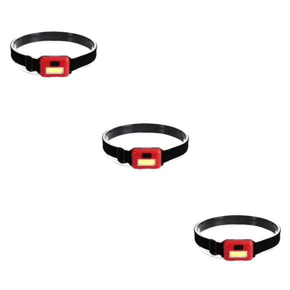 Sonducket Faro LED Senderismo Luz de cabeza ajustable Adultos Linterna de emergencia Mochilero Lámpara de viaje Iluminación exterior Rojo Type1 NO1