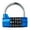 blue, variant on 5 Letter Security Lock Gym Locker Combination Lock for Storage Cabinet Wardrobe Padlock Door Handle Password Lock