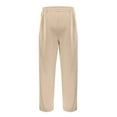 thumbnail image 6 of Rggeeun Mens Casual Pants Loose Fit Straight Leg Drawstring Waist Comfortable Trousers With Pockets For Daily Wear And Sports Classic, 6 of 7
