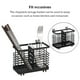 thumbnail image 5 of Wosthever Soporte de agua para palillos, vajilla desmontable, cuchara, estante de almacenamiento para colgar en la pared, cubiertos, organizador de vajilla Organizadores de utensilios de cocina Wosthever HA067372-00, 5 of 6