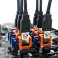 thumbnail image 2 of 10 Uds PCIE Riser Card Retainer Vertical Mount Locker USB Holder (naranja), 2 of 8