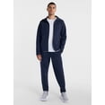 thumbnail image 3 of Athletic Works Men's Fusion Knit Full Zip Hoodie Jacket, Sizes XS-3XLT, 3 of 6