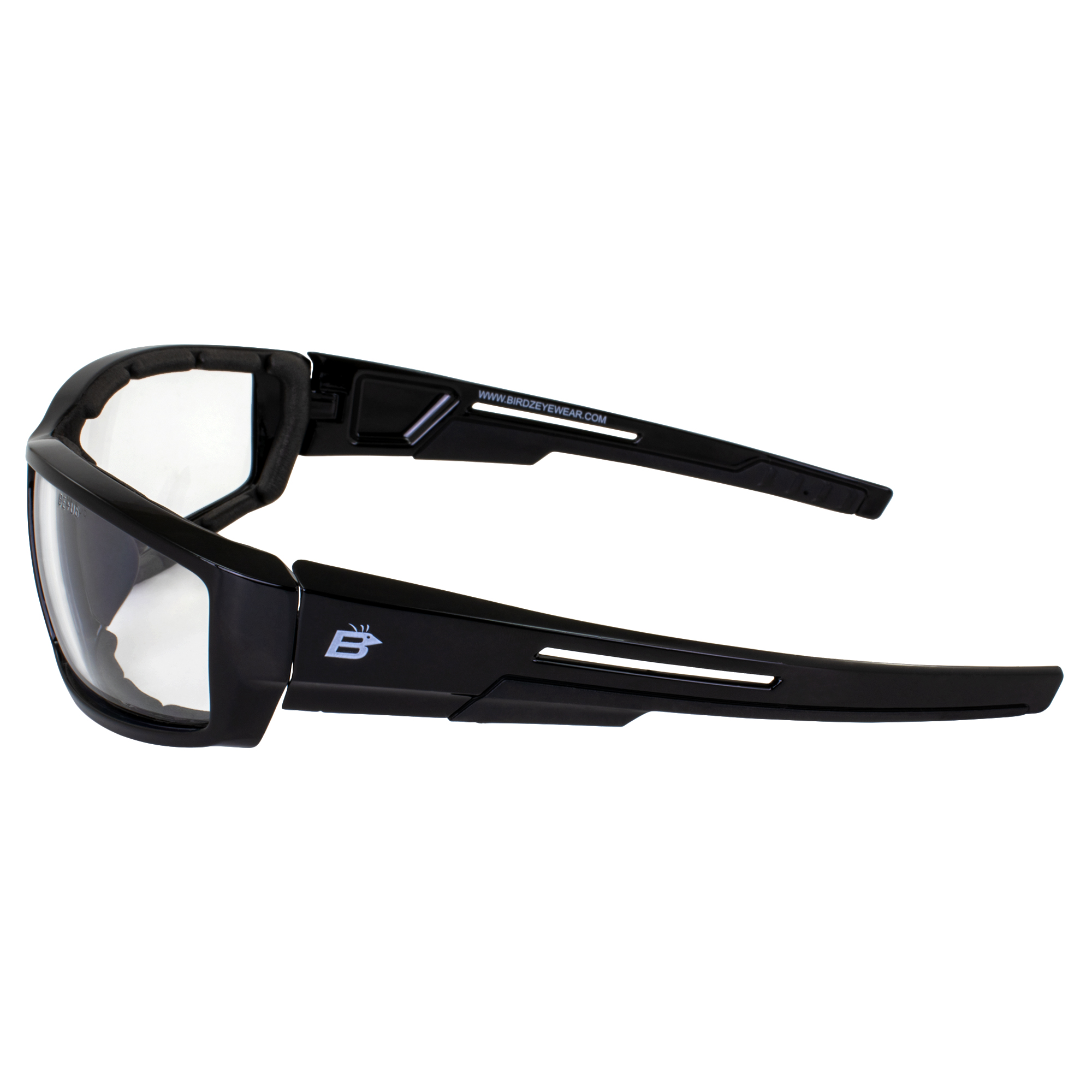 Birdz Eyewear Swoop Anti-Fog Padded Motorcycle Riding Sunglasses Black Frame Lenses for Day & Night ANSI Z87 .1 - image 4 of 7