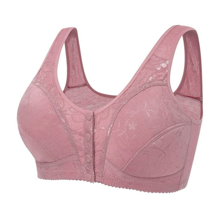 Bras for Women Full Coverage Front Button Shapin Adjustable