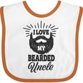thumbnail image 3 of Inktastic I Love My Bearded Uncle Boys or Girls Baby Bib, 3 of 4
