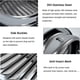 thumbnail image 4 of [2 Pack] Stainless Steel Air Vents, 7 Inch Round Louvered Grille Cover Vent, Hood Flat Ducting Ventilation, Air Vent Wall Air Outlet with Fly Screen M, 4 of 5