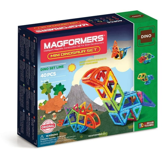 Magformers Dino Mini Dinosaur Magnetic Construction Set