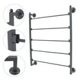 thumbnail image 3 of 5-Tier Scarf Display Stand Wall Mount Scarf Organizer Hanging Rack Black Durable, 3 of 12
