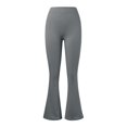 thumbnail image 5 of Pants for Women Ladies Scrunch Flare Legging V Back Lift Wide Leg High Waist Gym Workout Yoga Pant Yoga Pants Women Grey S, 5 of 7