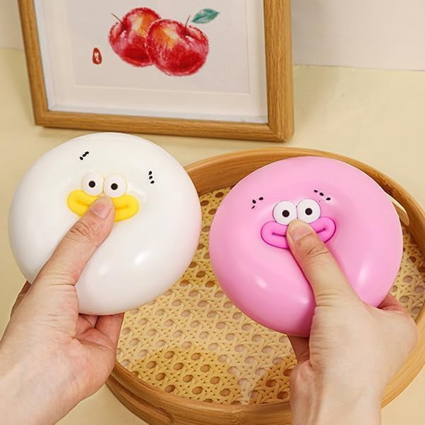 Smushers Face Collection, Slow Rebound Sensory Squishy with Interchangeable Faces, Build Your Own Expression Set