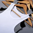 thumbnail image 5 of Camiseta sin mangas deportiva ajustada de algodón puro para hombre, camiseta de capa Base elástica ajustada de verano, ropa interior para hombre mayor, ropa para el hogar, 5 of 5