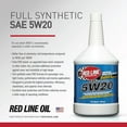 thumbnail image 4 of Red Line 15204 SAE 5W20 Fully Synthetic Motor Oil - 1 Quart (12 Pack), 4 of 6