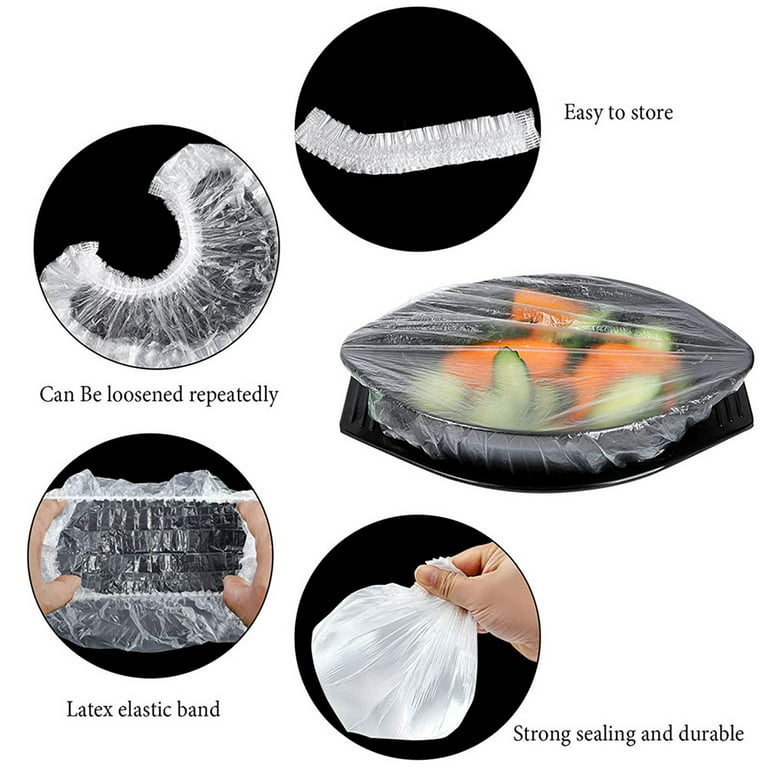 Vida Line™ Reusable Bowl Covers in 3 Sizes (96 Covers) - Thick, Durable PE  Plastic Plate and Food Covers with 360 Elastic – Transform Dishes, Aluminum