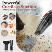 Handheld Vacuum Cordless, Portable Mini Car Vacuum Cleaner Cordless with Powerful Suction, Hand Vacuum Cleaner Cordless Rechageable for Car, Black
