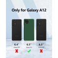 thumbnail image 6 of 【3 in 1 for Samsung Galaxy A12 case, with 2 Pack Screen Protector, Camera Protection，Liquid Silicone Slim Shockproof Protective Phone Case [Microfiber Lining] (Navy Blue), 6 of 12