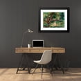 thumbnail image 4 of Pierre-Auguste Renoir 24x18 Black Modern Framed Museum Art Print Titled - Three Characters in a Landscape, 4 of 5