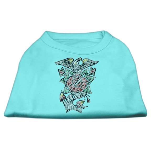 Pet Dog Cat Shirt Rhinestone, "Eagle Rose"