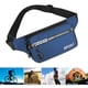 thumbnail image 1 of Riñonera de cuero PU para exteriores Fanny Banana Bag para montañismo Camping (azul) Likrtyny  Para Estrenar, 1 of 6