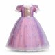 thumbnail image 1 of Vestido de princesa para niñas, disfraz de Blancanieves, manga abullonada, fiesta de cumpleaños, Verano Fivean unisex, 1 of 2